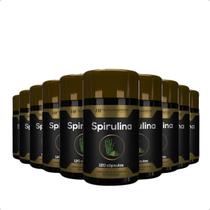 10x spirulina 120 cápsulas hf suplementos