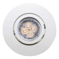 10x Spot Orientável Embutir + Led Mr11 4w Branco Quente St1823