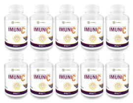 10x Super Vit C Imune 5+ (Arginina Vitamina C Vitamina D Zinco e Cálcio) 600 Comprimidos 1000mg