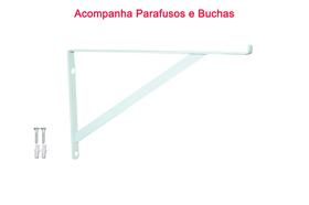 10x suporte cantoneira mão francesa para Vidros 10cm - Branca 10x suporte cantoneira mão francesa para Vidros 10cm - Branca