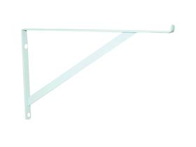 10x suporte cantoneira mão francesa para Vidros 15cm - Branca