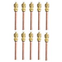 10x Válvulas Serviço Schrader 1/4 50mm Cobre Refrigeração 10x Válvulas Serviço Schrader 1/4 50mm Cobre Refrigeração