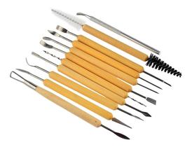 11 Estecas Escultura Plastilina Argila Biscuit Clay Vasos