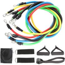 11 Peças Elástico Extensor Exercicio Funcional Até 100 Libras Kit Elástico Pilates Jt-003 11 Peças Elástico Extensor Exercicio Funcional Até 100 Libras Kit Elástico Pilates Jt-003