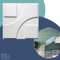 11 Placas Revestimento 3D Decorativo 50cm x50cm Parede Argo Casa Quarto Banheiro Cozinha Lavabo Alto Relevo Textura Realista