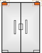 1101 Dobradiça pivotante superior com pivot 1009