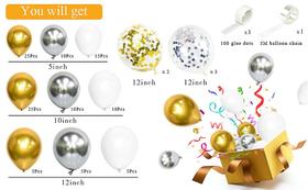 112 balões de festa, decorações de aniversário de balão de lantejoulas,