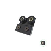 1122DC - Roldana de carrinho duplo (côncava) para porta de correr vidro blindex - Bronze