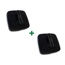 1129 - Dobradiça dupla automática v/v para porta de vidro temperado blindex Preto - 2 unidades 1129 - Dobradiça dupla automática v/v para porta de vidro temperado blindex Preto - 2 unidades