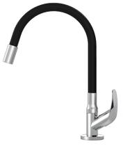 1168 color flex crome black Torneira cozinha pia gourmet preta bancada flexivel 1168 color flex crome black Torneira cozinha pia gourmet preta bancada flexivel