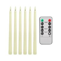 12/24 Peças De Velas LED Sem Chama Com Efeito De Tremulação, Operadas Por Bateria, Luzes De Chá Para