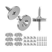 12/24 Peças Fechos Magnéticos Ocultos Para Portas De Armário, Fechaduras Metálicas Para Portas De