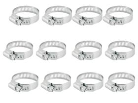 12 Abraçadeiras Rosca Sem Fim 105 a 127mm - nove54