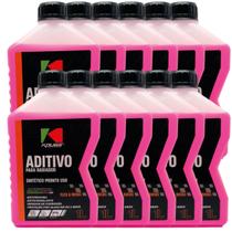 12 Aditivo Radiador Sintetico Koube Pronto Para Uso Rosa 1L