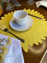 12 Americano Gerbera Bordado, Impermeável,40cm De Diâmetro