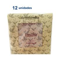 12 Aromatizador Carro Cheirinho Vanilla Automotivo Console Porta Luvas Perfumado Top 25g - Envio Já