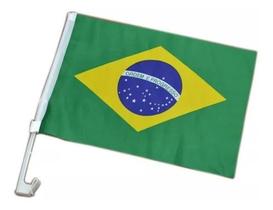 12 Bandeiras Do Brasil Com Suporte Para Carro Bandeira Copa