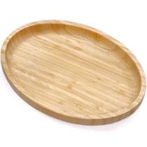 12 Bandejas de Bambu 28cm Travessa de Servir Petiscos Porções Bar Restaurante Oval Plasvale 12 Bandejas de Bambu 28cm Travessa de Servir Petiscos Porções Bar Restaurante Oval Plasvale
