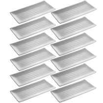 12 Bandejas Retangulares 29x14cm Travessa Melamina Servir Sushi Restaurantes Comida Japonesa Lyor 12 Bandejas Retangulares 29x14cm Travessa Melamina Servir Sushi Restaurantes Comida Japonesa Lyor
