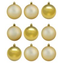 12 Bolas Para Árvore De Natal 5cm Com 12unidades Douradas