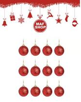 12 Bolas Vermelho Glitter Decoração Árvore Natal 4cm