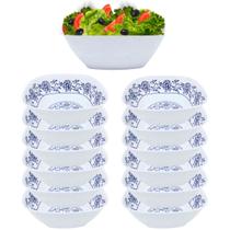 12 Bowl Saladeira 2,2L Tigela Pote Melamina Portugues 2200ml