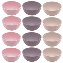 12 Bowls de Bambu Tigela Cumbuca 12x6cm Lyor Lines Sortidas Sobremesa Petiscos Frutas