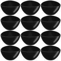 12 Bowls Preto de Plástico Triangular 250ml Pote de Petiscos Sobremesa Tigela Essential 12 Bowls Preto de Plástico Triangular 250ml Pote de Petiscos Sobremesa Tigela Essential