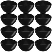 12 Bowls Preto de Plástico Triangular 250ml Pote de Petiscos Sobremesa Tigela Essential 12 Bowls Preto de Plástico Triangular 250ml Pote de Petiscos Sobremesa Tigela Essential