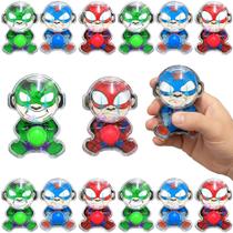 12 Brinquedo Aquaplay Argolas Aranha Herói p/ Sacola Surpresa