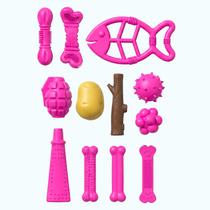 12 Brinquedos Para Cães Pet Mordedor Bolinhas Ossos Gravetos De Borracha Atóxica 12 Brinquedos Para Cães Pet Mordedor Bolinhas Ossos Gravetos De Borracha Atóxica