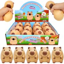 12 Brinquedos Squishy Capivara Relaxante Lembrança Aniversário Festa Sacola Surpresa