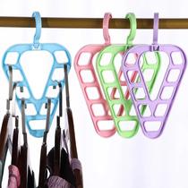 12 Cabides Multiuso 9 Cavidades Kit Organizador de Armário 12 Cabides Multiuso 9 Cavidades Kit Organizador de Armário