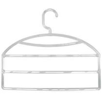 12 Cabides Triplos para Calças Calceiro Transparente Closet Guarda Roupas Cinquetti 12 Cabides Triplos para Calças Calceiro Transparente Closet Guarda Roupas Cinquetti