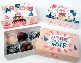 12 Caixas 6 Doces especial de ANIVERSÁRIO (12x08x04cm) 12 Caixas 6 Doces especial de ANIVERSÁRIO (12x08x04cm)