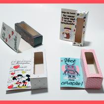 12 Caixas cartão tema namorados para 3 doces e outros