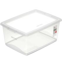 12 Caixas Organizadoras com Tampa 15L Plástica Retangular My Closet Ordene Multiuso 12 Caixas Organizadoras com Tampa 15L Plástica Retangular My Closet Ordene Multiuso