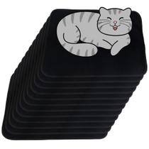 12 Caminhas para Cães e Gatos Dobrável 200 Lavagens 70x50 Preto Antipulgas Quality