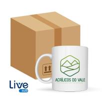 12 Canecas Brancas para Sublimação 325ml LIVESUB