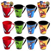 12 Canecas Vingadores Presente Crianças Lembrancinha Festa 12 Canecas Vingadores Presente Crianças Lembrancinha Festa