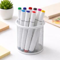 12 Canetinhas Marcador Dupla Ponta Cores Sortidas 15cm Ideal Para Estudo Desenho Escolar Criativo
