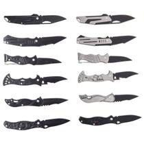 12 Canivete Metal Multiuso Pesca Camping Diversas Atividades