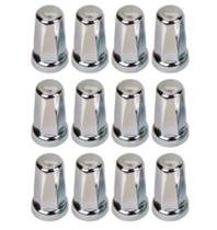 12 Capa De Porca Belga Cromada Roda 24mm Baixa 4,6cm