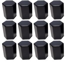 12 Capa De Porca Hungara Black Preta Caminhão 32mm 33mm 12 Capa De Porca Hungara Black Preta Caminhão 32mm 33mm