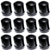 12 Capa de Porca Russa Black Preta Roda Caminhão 27mm 12 Capa de Porca Russa Black Preta Roda Caminhão 27mm