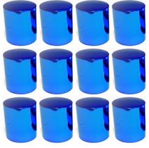 12 Capa Porca Boliviana Azul Cromada Metalizada 18mm 19mm