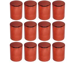 12 Capa Porca Boliviana Vermelha Metalizada 23mm 24mm 12 Capa Porca Boliviana Vermelha Metalizada 23mm 24mm