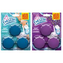 12 Cartelas LAVANDA + 12 MARINE Tablete Sanitário 45g com 3 Blocos CAIXA ACOPLADA TRIPLO Novo Frescor Kit 72 Tabletes 12 Cartelas LAVANDA + 12 MARINE Tablete Sanitário 45g com 3 Blocos CAIXA ACOPLADA TRIPLO Novo Frescor Kit 72 Tabletes