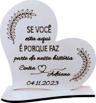 12 Centros Mesa Casamento Personalizado Lembrança Festa - LOPES MDF