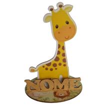 12 Centros Mesa safari Girafa Personalizado Lembranças Festa